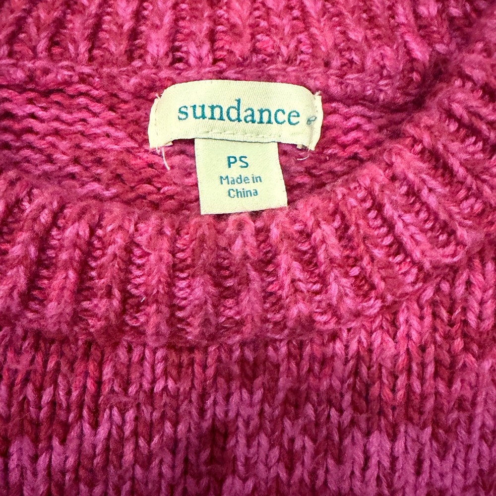 Sundance Pink “Secret Longings” Heart Sweater - Picture 5 of 8